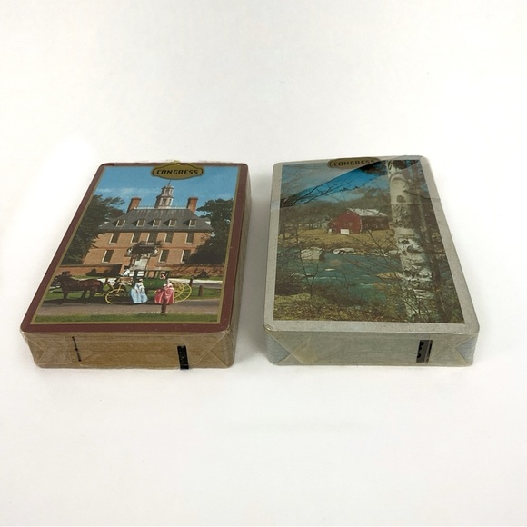 Vintage Congress double deck scenic playing cards The US Playing Card Company - Picture 2 of 5